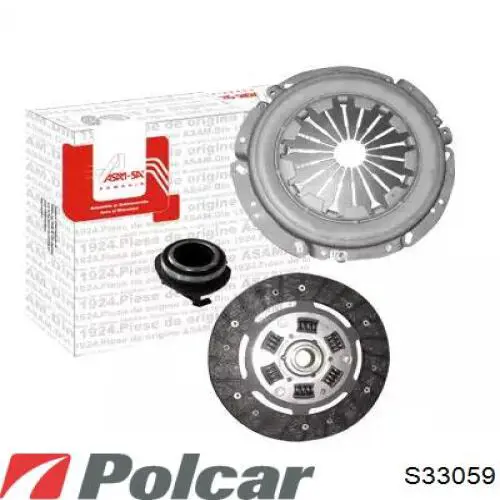Купити S33059 Polcar Комплект зчеплення (диск, корзина, підшипник)