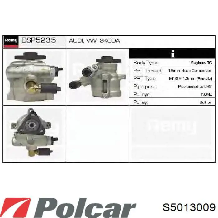 Насос ГУР S5013009 Polcar
