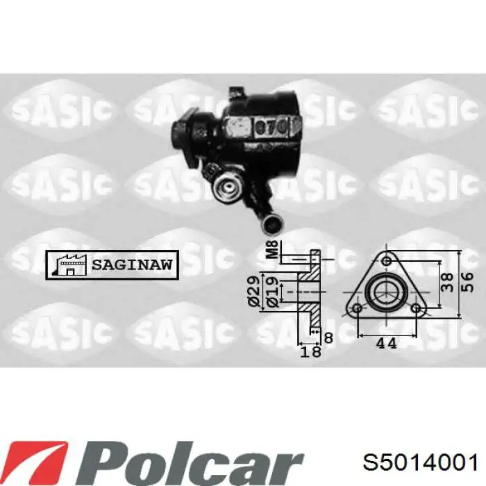 Насос ГУР S5014001 Polcar