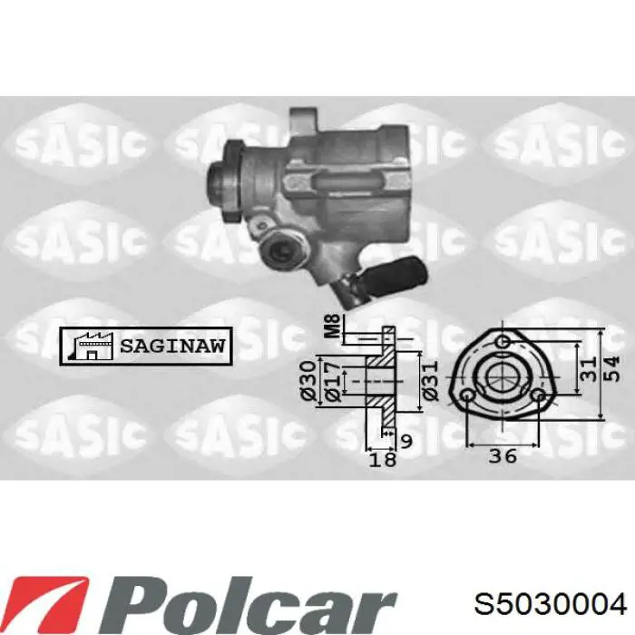 Купити S5030004 Polcar Насос гідравліки