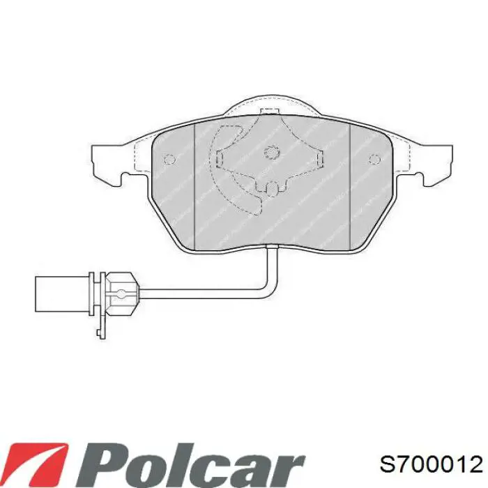 Купити S700012 Polcar Колодки гальмівні передні, дискові