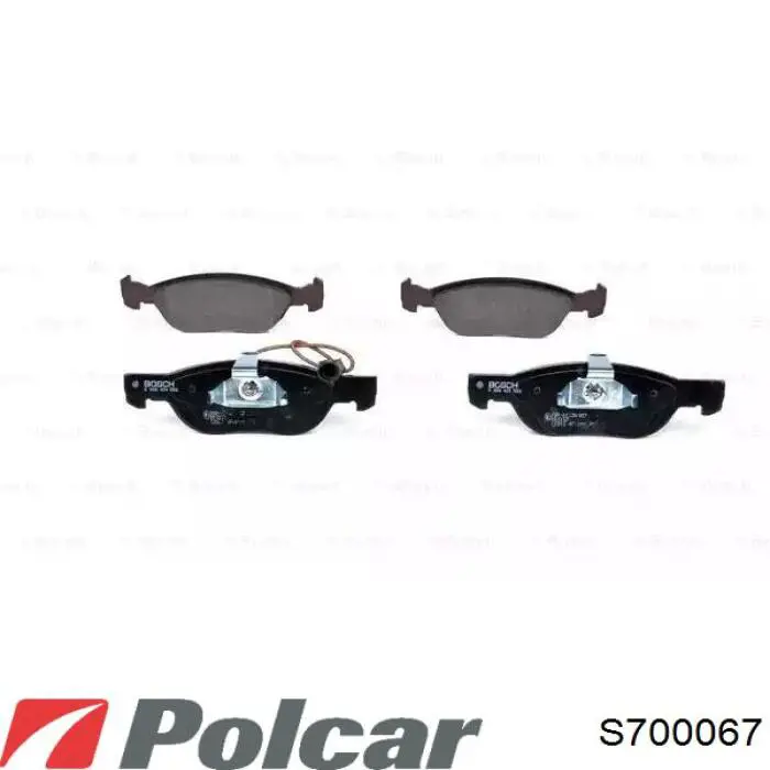 S700067 Polcar Передні гальмівні колодки