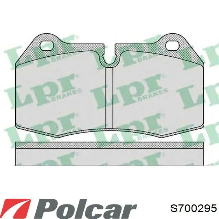 Колодки гальмівні передні, дискові S700295 Polcar