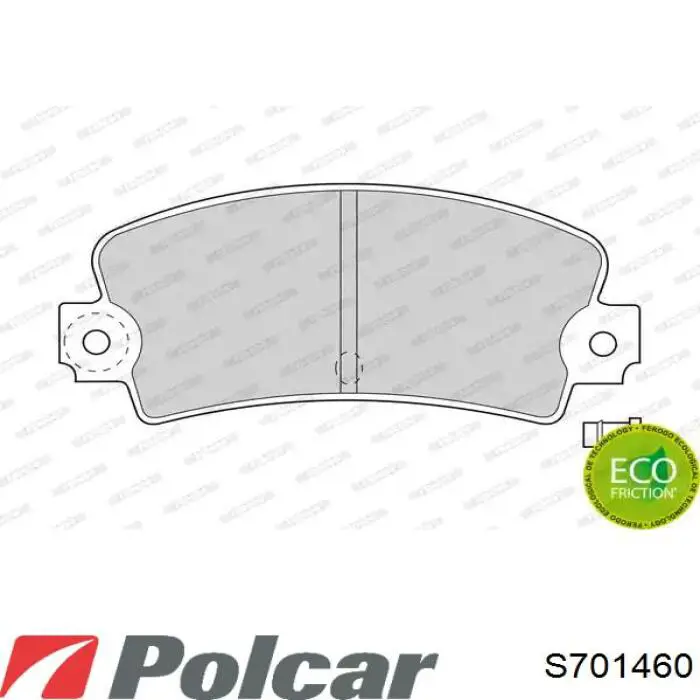 S701460 Polcar Передні гальмівні колодки