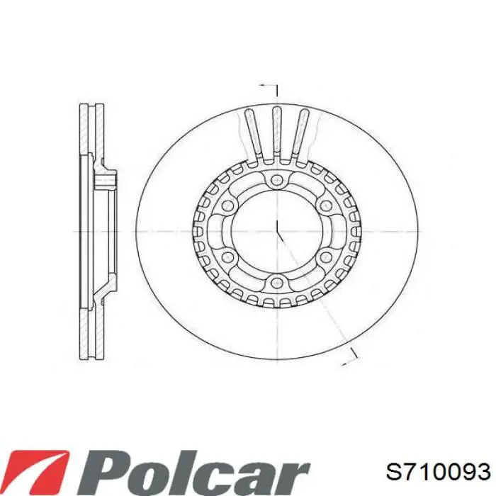Купити S710093 Polcar Ротор гальмівний