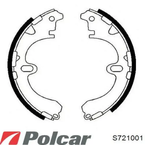 Колодки гальмові задні, барабанні S721001 Polcar