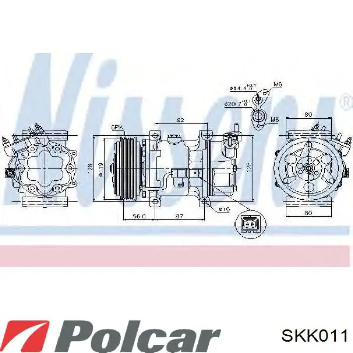 Купити SKK011 Polcar Компресор кліматичної установки