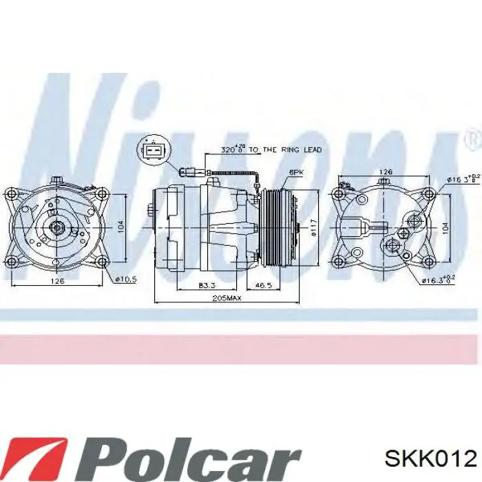 Компресор кондиціонера SKK012 Polcar