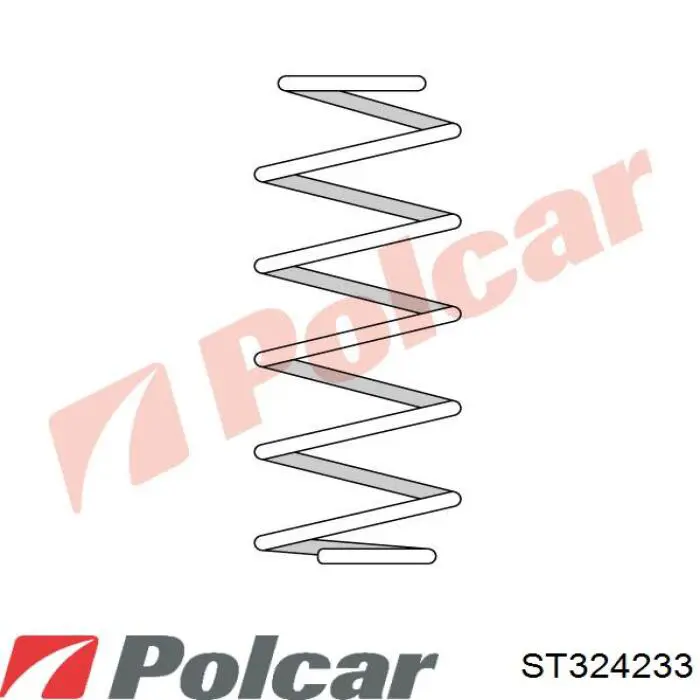 ST324233 Polcar Пружина амортизатора передняя