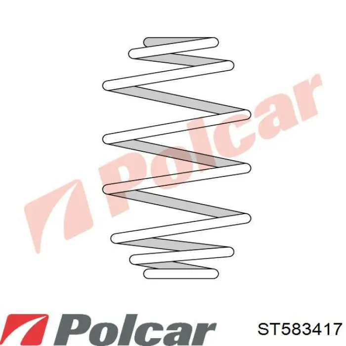 Пружина задня ST583417 Polcar