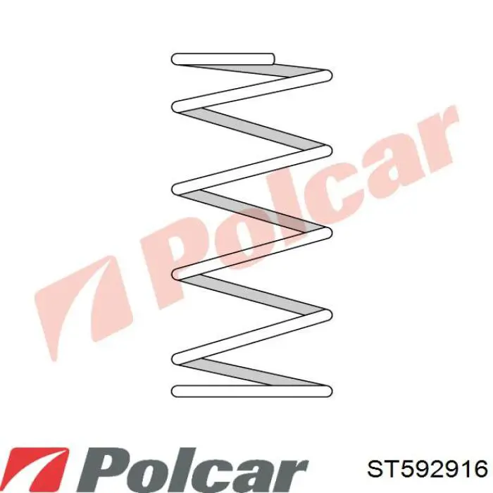 Пружина задня Polcar ST592916 ціна, від 21.13 USD