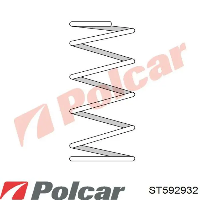 Пружина задня ST592932 Polcar