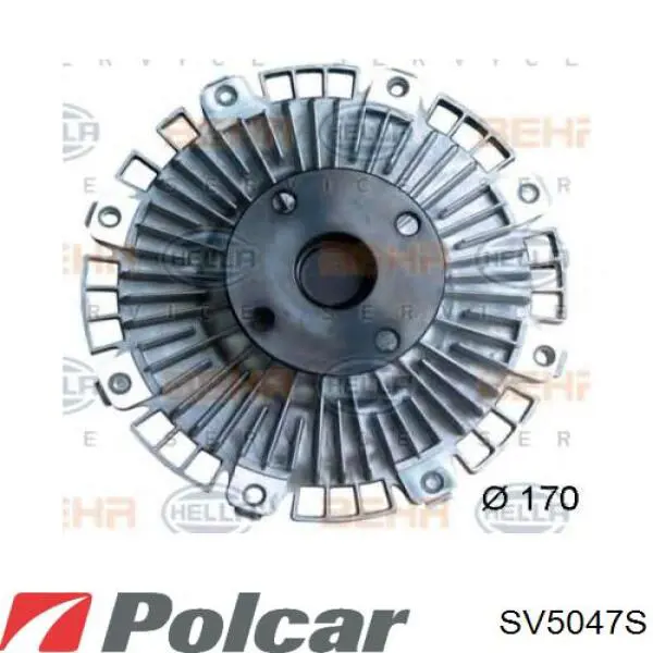 В'язкова муфта вентилятора Polcar SV5047S ціна, від 22.57 USD