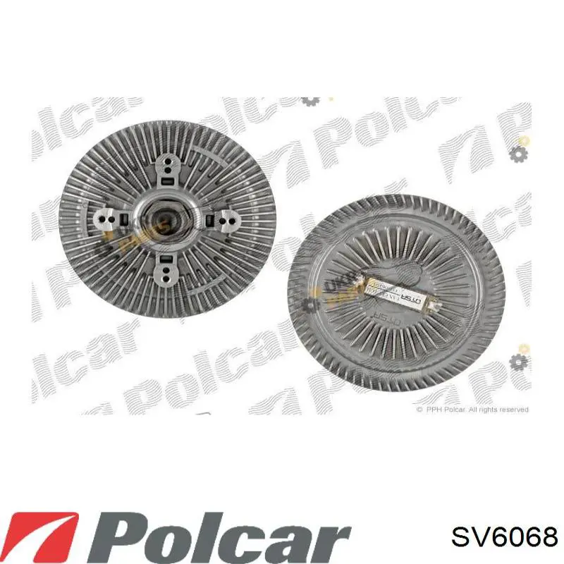 SV6068 Polcar вискомуфта, вязкостная муфта вентилятора охолодження