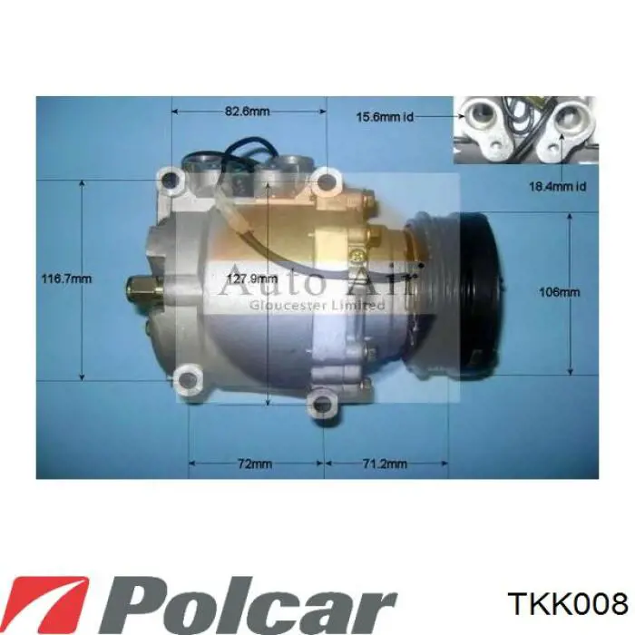 TKK008 Polcar компресор кондиціонера