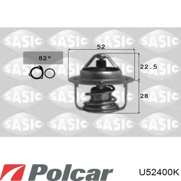 Купити U52400K Polcar Термостат в корпусі