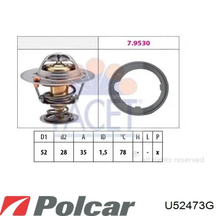 U52473G Polcar термостат