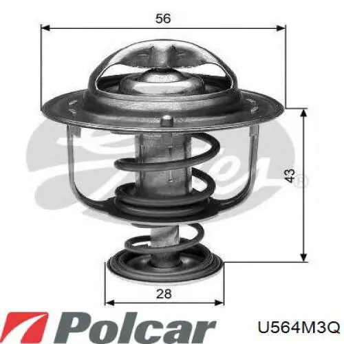 Термостат в зборі Chrysler MD328070