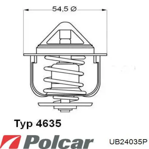 Купити UB24035P Polcar Термостат в корпусі
