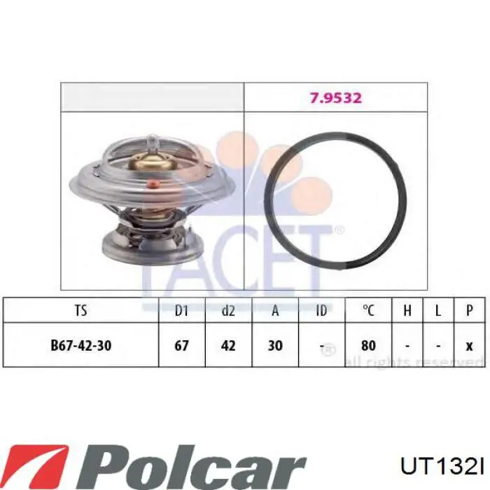 Купити UT132I Polcar Корпус термостата