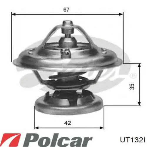 Корпус термостата UT132I Polcar