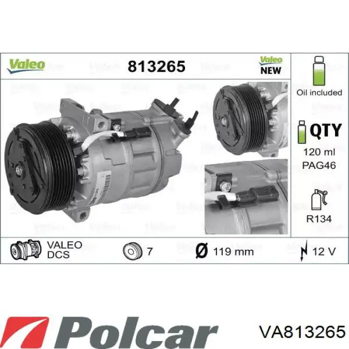 VA813265 Polcar Компресор холодоагенту