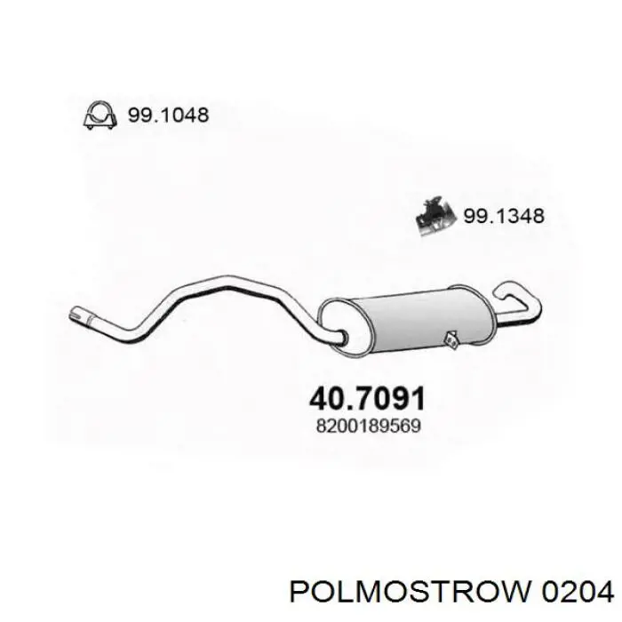 Глушник Polmostrow 0204 ціна, від 20.24 USD
