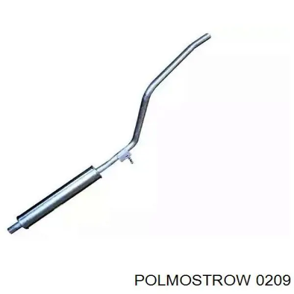 0209 Polmostrow глушник, задня частина