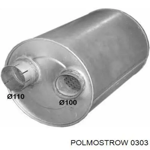 0303 Polmostrow Глушилка задня