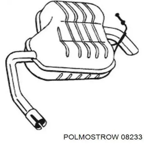 08233 Polmostrow Глушилка задня