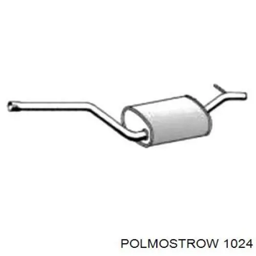 1024 Polmostrow Глушник, задня частина