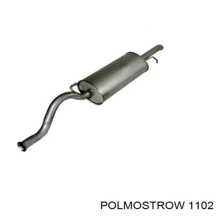FP4102G22 Polmostrow глушник, середня і задня частина