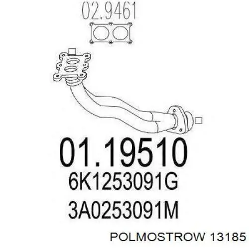 Вихлопна труба Polmostrow 13185 ціна, від 20.70 USD