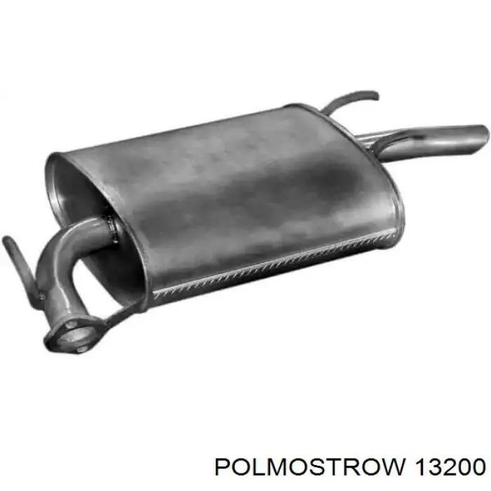 13200 Polmostrow труба приймальна (штани глушника, передня)