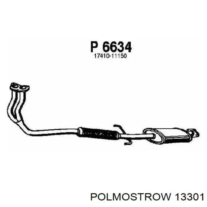 Глушник, передня частина Polmostrow 13301 ціна, від 28.53 USD
