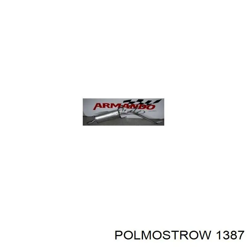 1387 Polmostrow глушник, задня частина