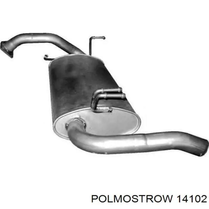 Вихлопна труба Polmostrow 14102 ціна, від 43.07 USD
