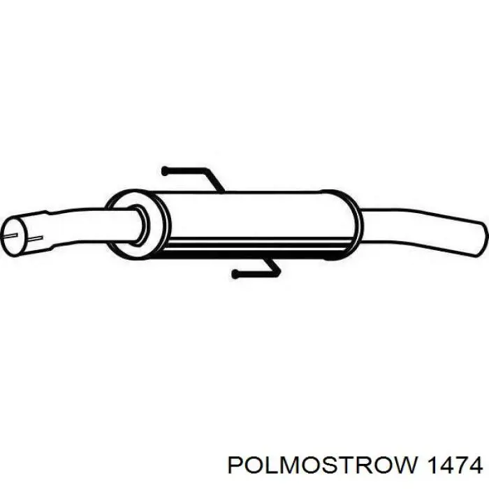 Вихлопна труба Polmostrow 1474 ціна, від 66.16 USD
