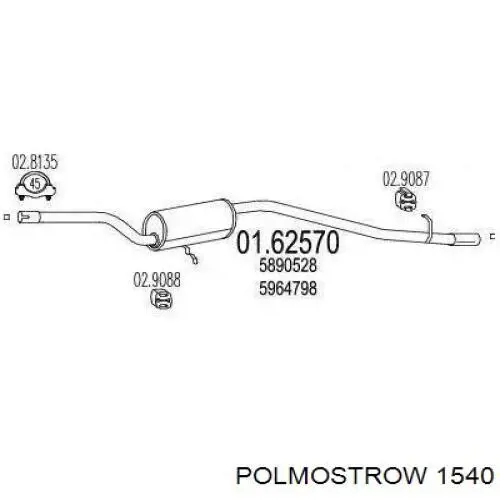 Купити 1540 Polmostrow Вихлоп