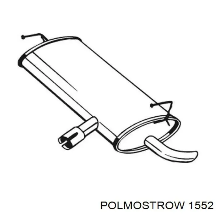 Вихлопна труба Polmostrow 1552 ціна, від 123.17 USD