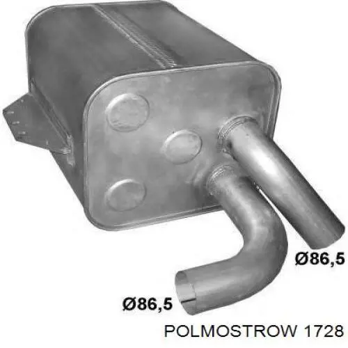Вихлопна труба Polmostrow 1728 ціна, від 91.67 USD