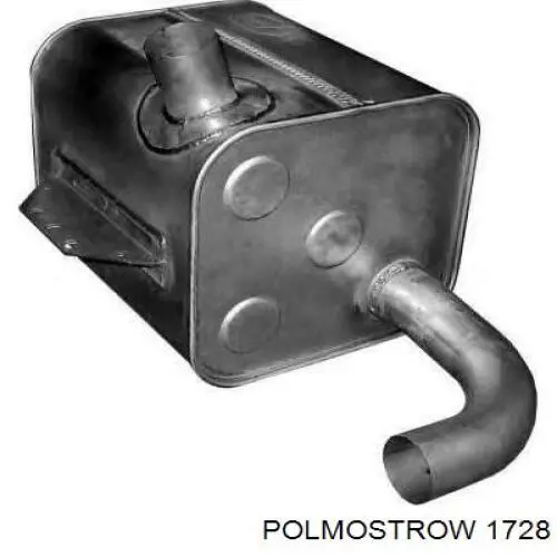 1728 Polmostrow глушник, задня частина