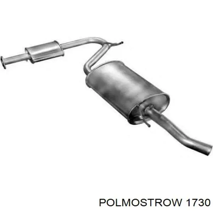 1730 Polmostrow глушник, центральна частина