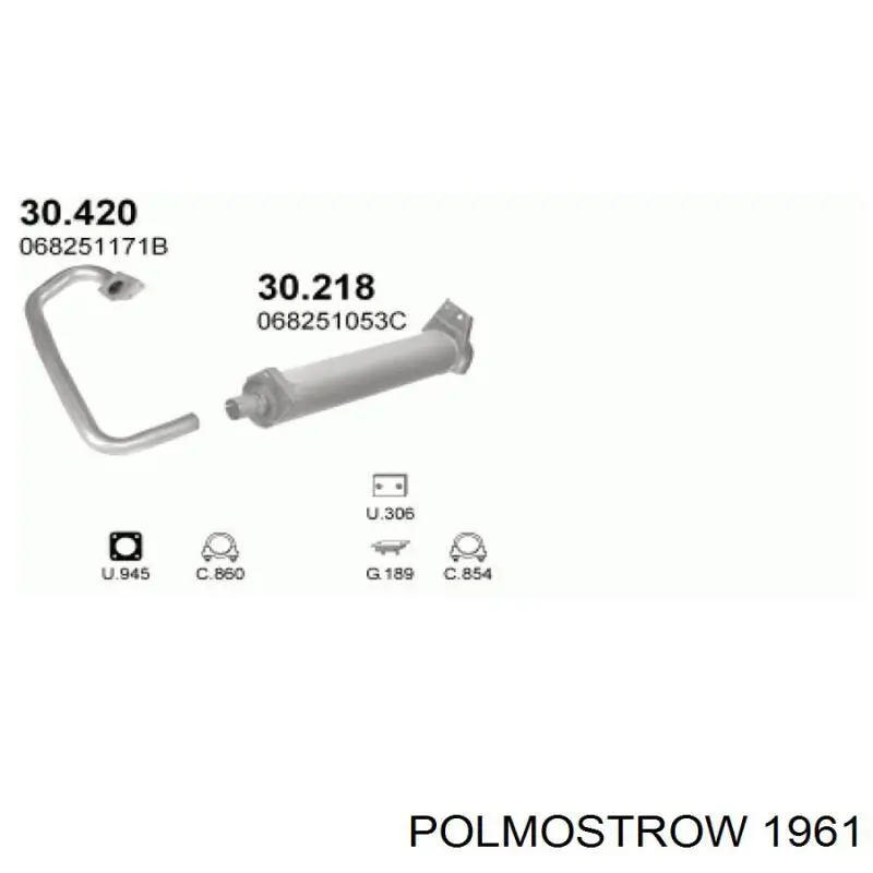 Купити 1961 Polmostrow Вихлоп