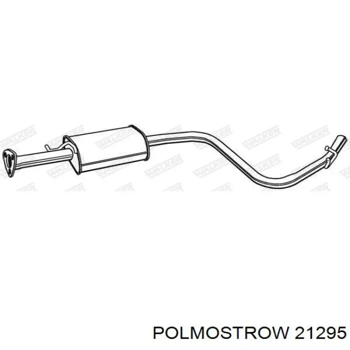 Вихлопна труба Polmostrow 21295 ціна, від 51.29 USD