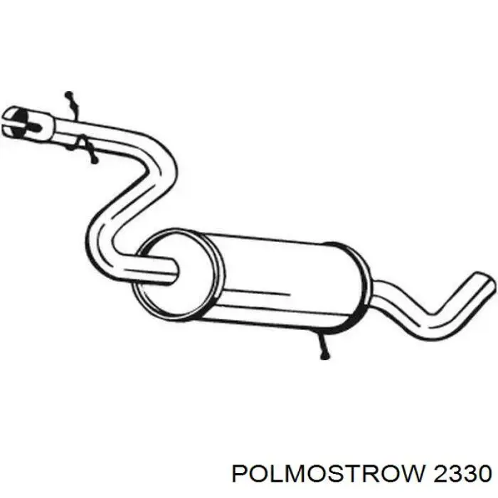 Вихлопна труба Polmostrow 2330 ціна, від 65.14 USD