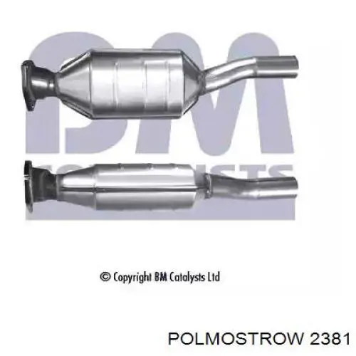 Купити 2381 Polmostrow Труба приймальна (штани) глушника, передня