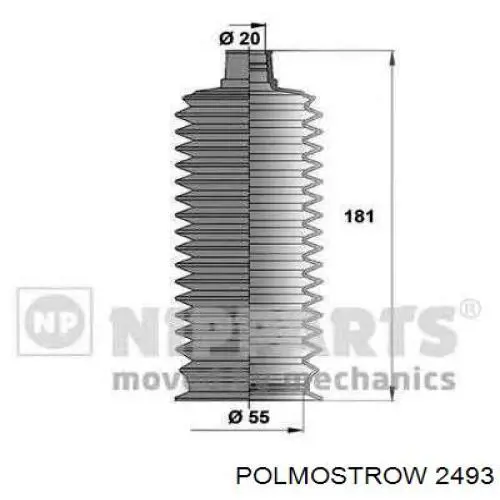 Вихлоп Polmostrow 2493 ціна, від 104.25 USD