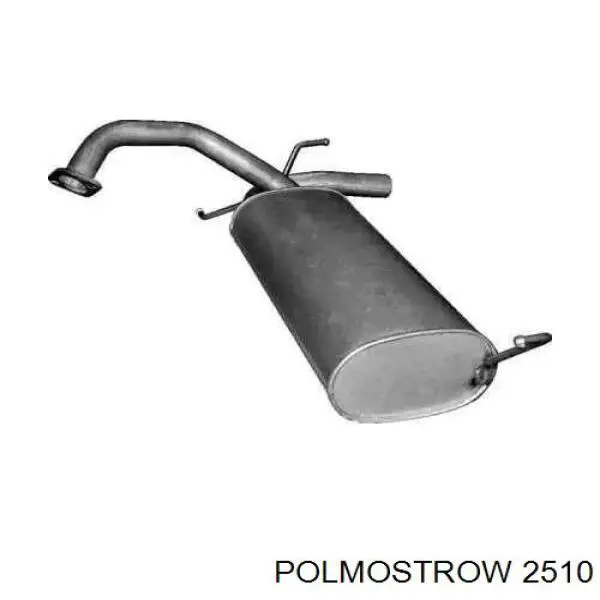 2510 Polmostrow Глушник, задня частина