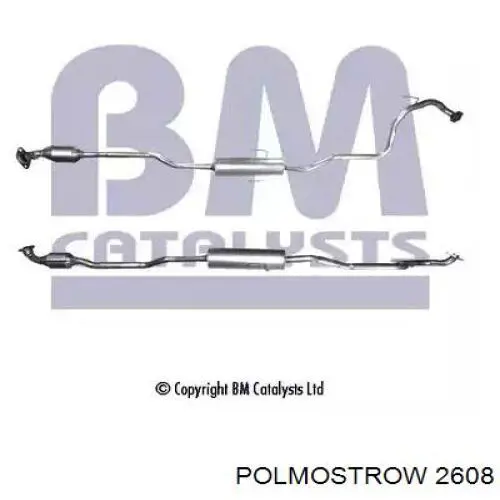 2608 Polmostrow Глушник, задня частина